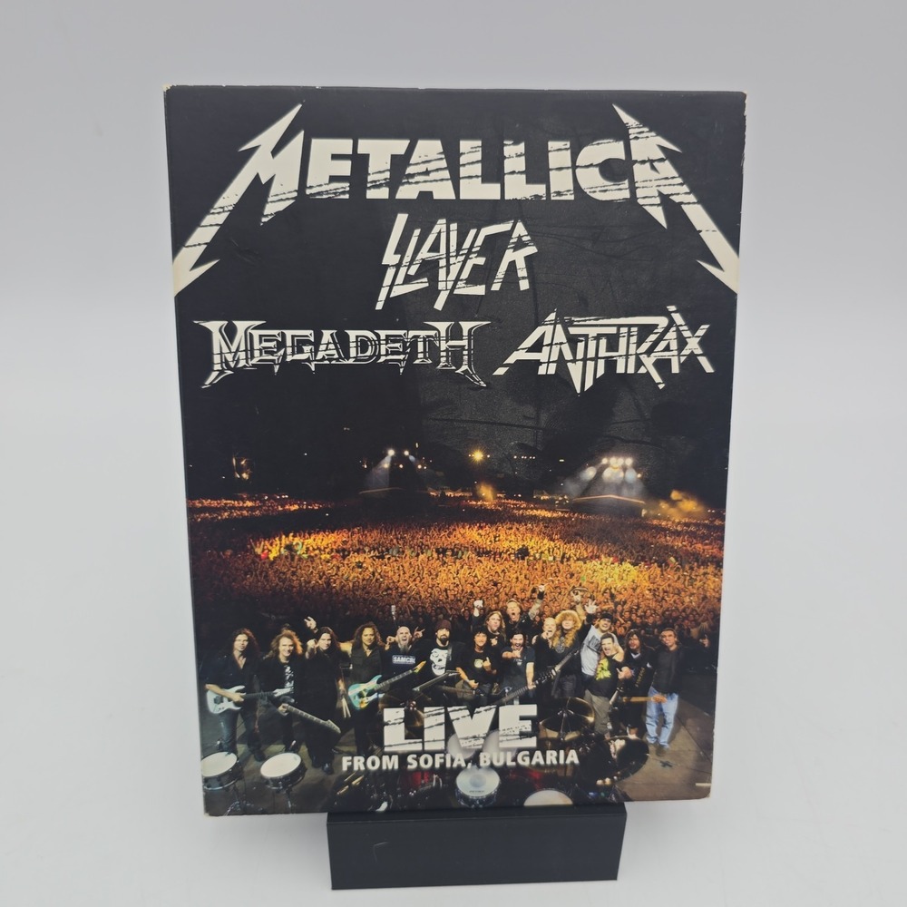 Big 4 Live Sofia Bulgaria Metallica Slayer Megadeth Anthrax Box DVD Set 2010